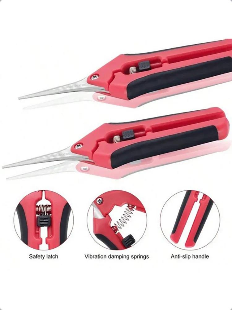 1 Set, Garden Scissors, Garden Pruning Shears, Non-slip Labor-saving Flower Branch Branch Shears, Fruit And Vegetable Shears, Fr