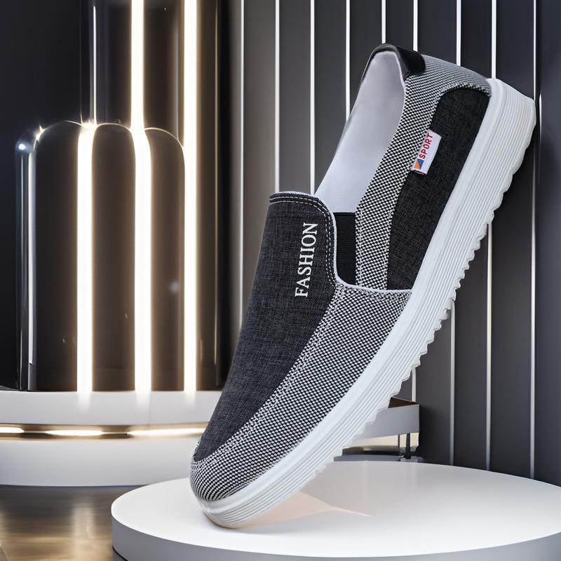 

2025 spring and summer new shoes men s large size Korean version trendy men s casual shoes versatile board shoes breathable canvas shoes men 39