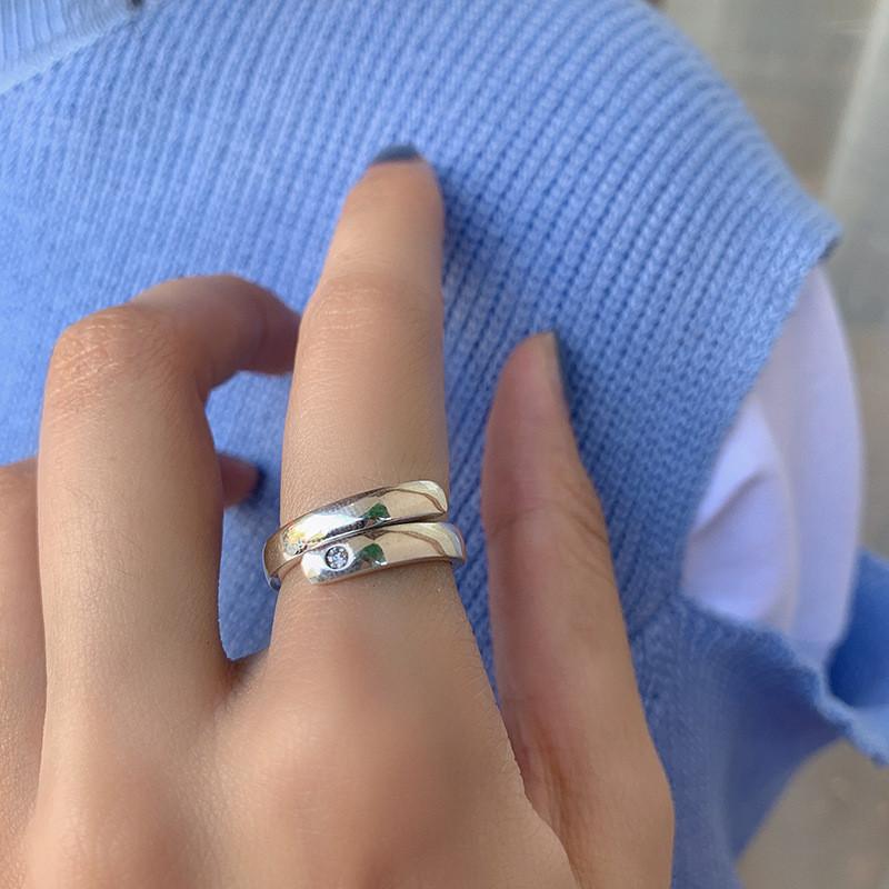 Sterling Stunning 925 Silver Geometric Wide Band Ring For Women Trendy Fashion Jewelry