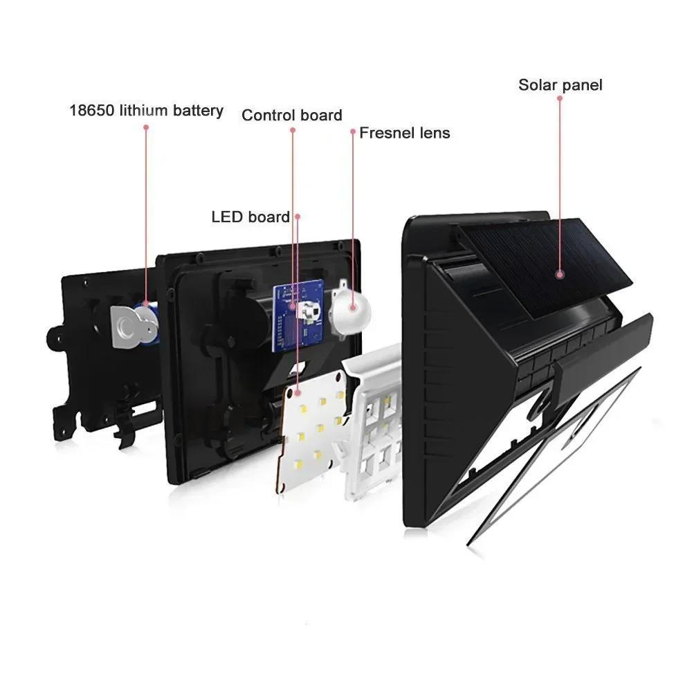 Solar Light PIR Motion Sensor Wall Light Outdoor Solar Lamp Waterproof Solar Powered Sunlight Street Lamp Garden Decor