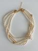 Elyona Sea Rock Multi Layered Pearl Necklace