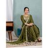 WOMEN ETHNIC CHINNON SILK SHARARA SALWAR KAMEEZ SET INDIAN PAKISTANI PARTY WEAR VFP-1883a