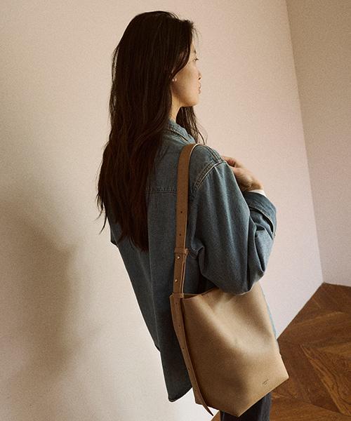 Demaker Woody Bucket Bag-Beige