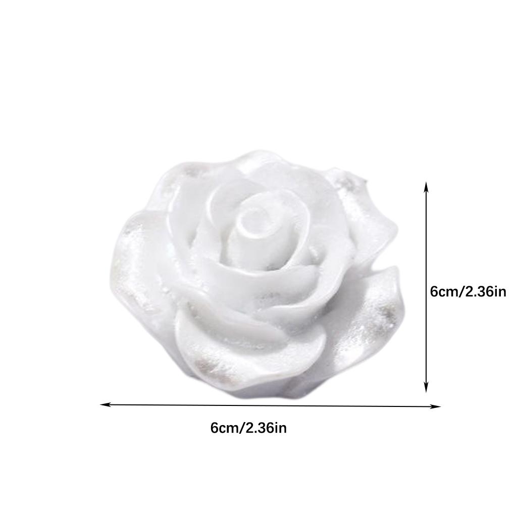 Fake Rose Flower Pretty Hairpin Decoration Blooming Resin Camellia for Mobile Phone Shell DIY Scrapbook Case Bags Hairwear Decor