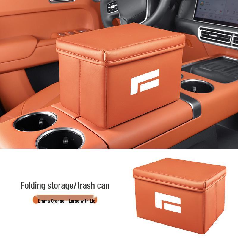 Jishi 01 Car Storage Box - Multi-functional Foldable Organizer & Trash Can