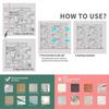10 pieces 3D wall stickers, 5-layer design tile stickers for modern decor upgrade