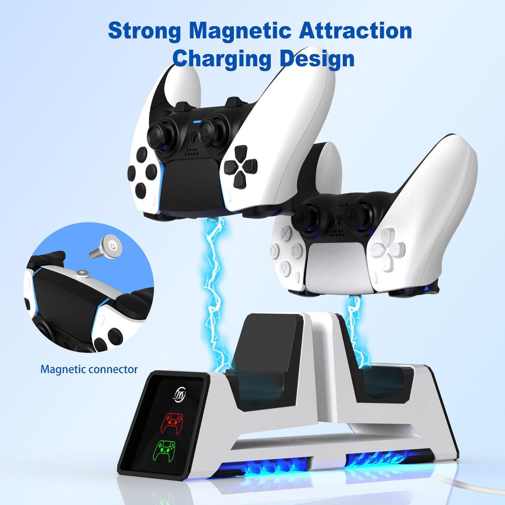 Game Controllers Charger Magnetic Charging Stand Headphone Stand for PS5 VR2