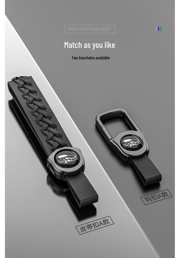 Volvo Key Cover for XC90, S90, XC40, XC60, S60 - Zinc Alloy Shell with Buckle
