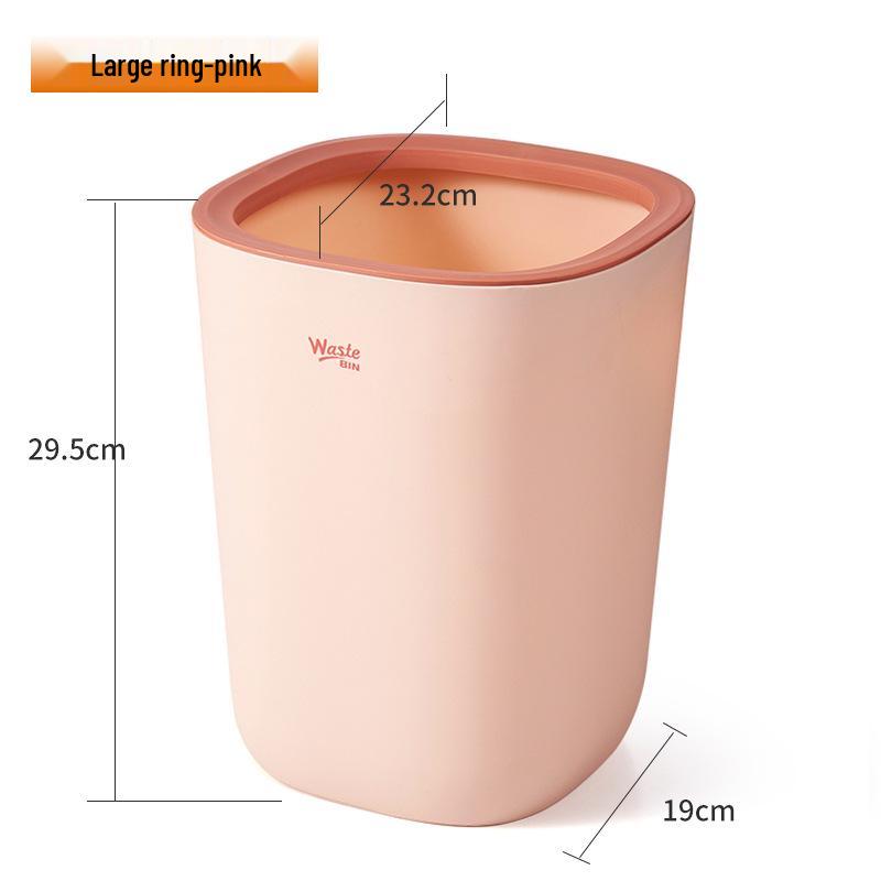 Press-Type Large Capacity Trash Can for Home - Bedroom, Living Room, Kitchen, Bathroom