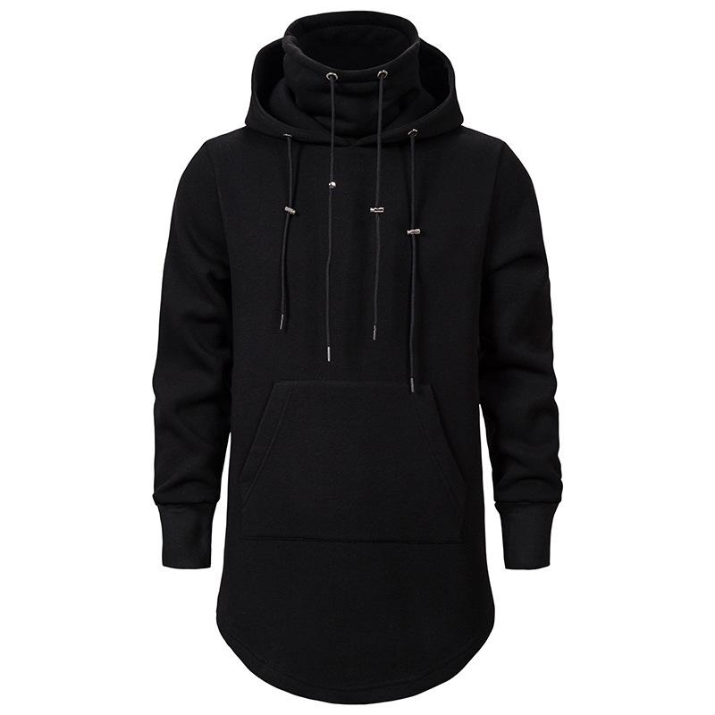 Trendige Dark System Mid-Length Hoodie-Jacke für Herren - XH12