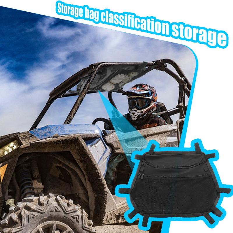 Overhead Storage Organizer ATV Gear Bags Nylon Overhead Organizer Big Capacity Water-proof With Multiple Pockets For Most Road