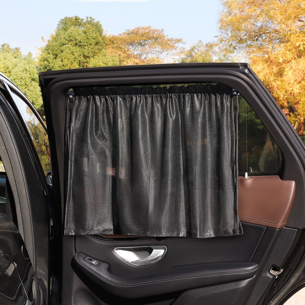 1/2Pcs With Suction Cup Car Side Window Curtains Heat Insulation Car Sunshade Car Curtain  For Baby