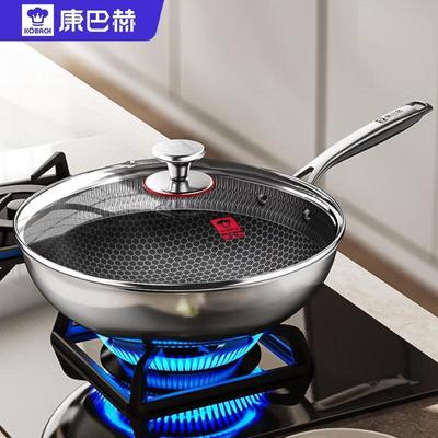 Kambach 316L Edelstahl 30cm Antihaft Wabe Wok