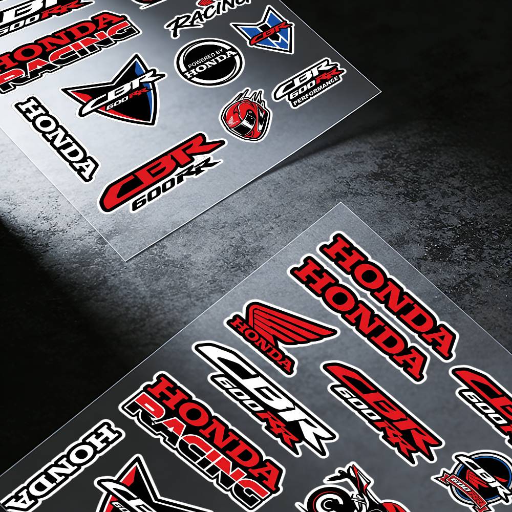 FOR HONDA CBR600RR Reflective Motorcycle Stickers Waterproof Vinyl Decals for Motorbike Helmet Fuel Tank Bike XL0