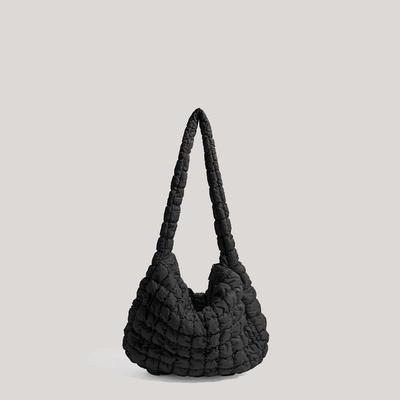 Bag Women's New One-shoulder Messenger Bag Cloud Pleated Bag Cotton Clothing Bag Large-capacity One-shoulder Underarm Bag Women's Bag