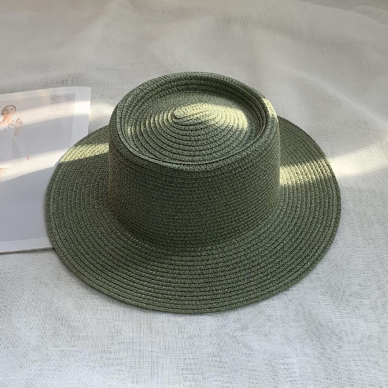 Spring and Summer New Light Board Straw Hat Men's Outdoor Leisure Versatile Sun Hat Children Travel Vacation Beach Hat