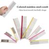 Color Aluminum Pet Comb Stainless Steel Pins Professional Dog Grooming Comb Puppy Cleaning Hair Trimmer Brush Pet Accessories