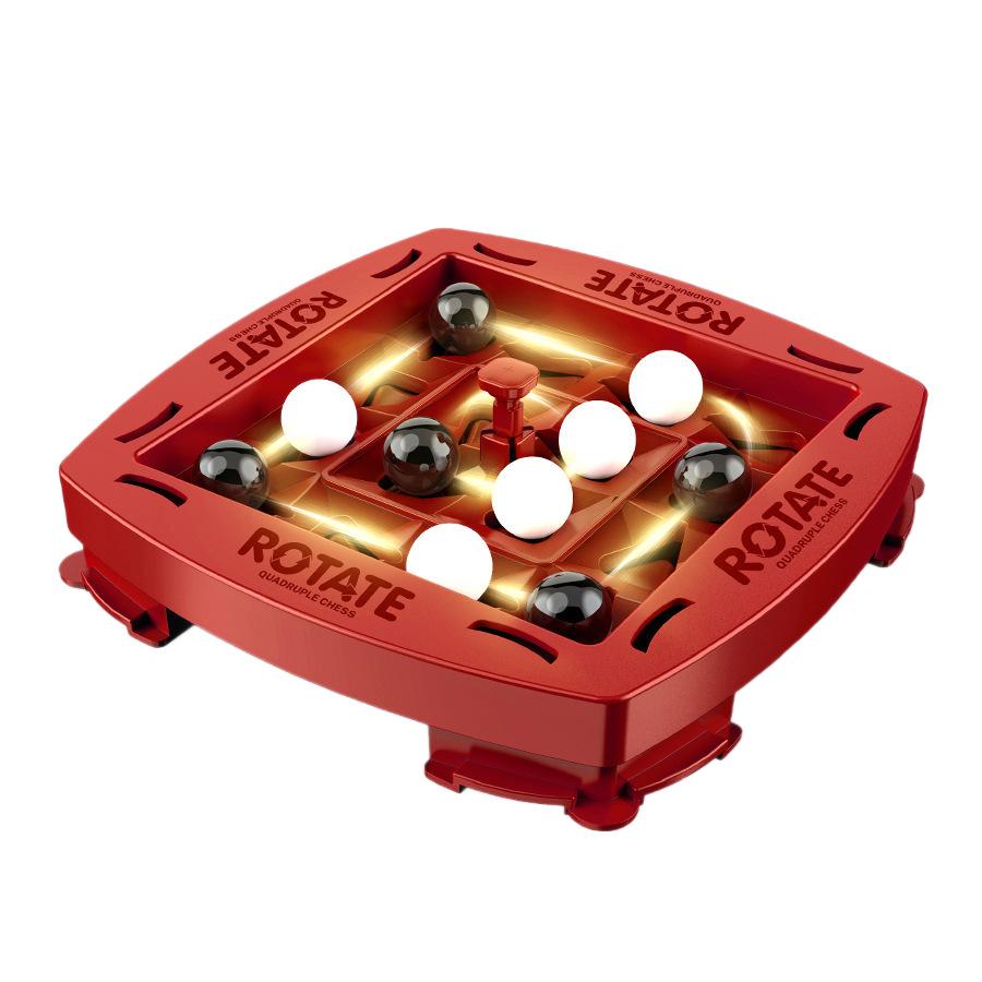 Rotating Four-in-a-Row Chess Board: Parent-Child Interactive Two-Player Game