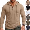 Men's Lightweight Hooded Long Sleeve Pullover Sweatshirt Casual Retro
