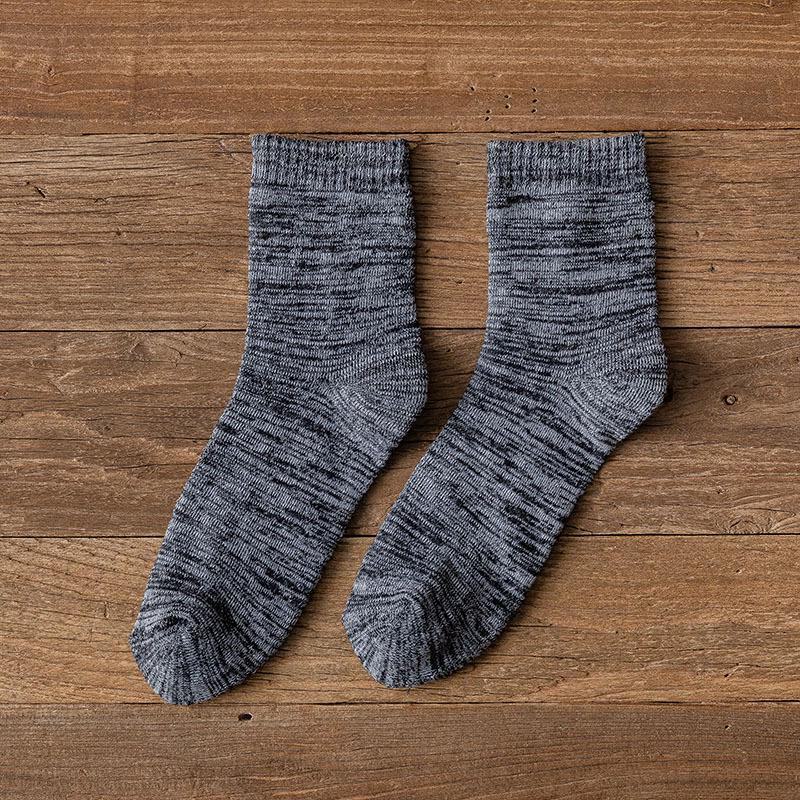 

Мужские зимние шерстяные носки, устойчивые к холоду - утолщенные, дезодорирующие, средней длины, теплые One size темно-серого