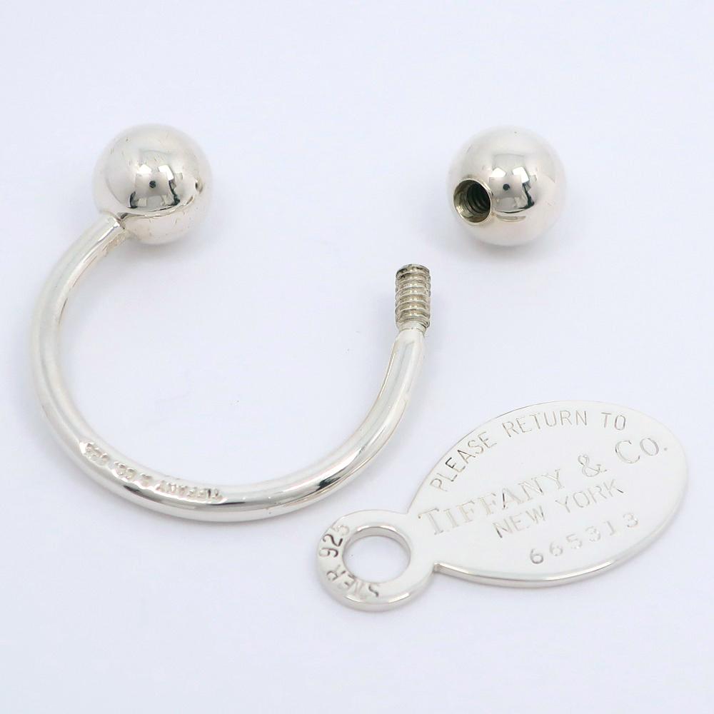 TIFFANY&Co. Return to TIFFANY & Co. Key Holder Oval tag Silver925 unisex Used
