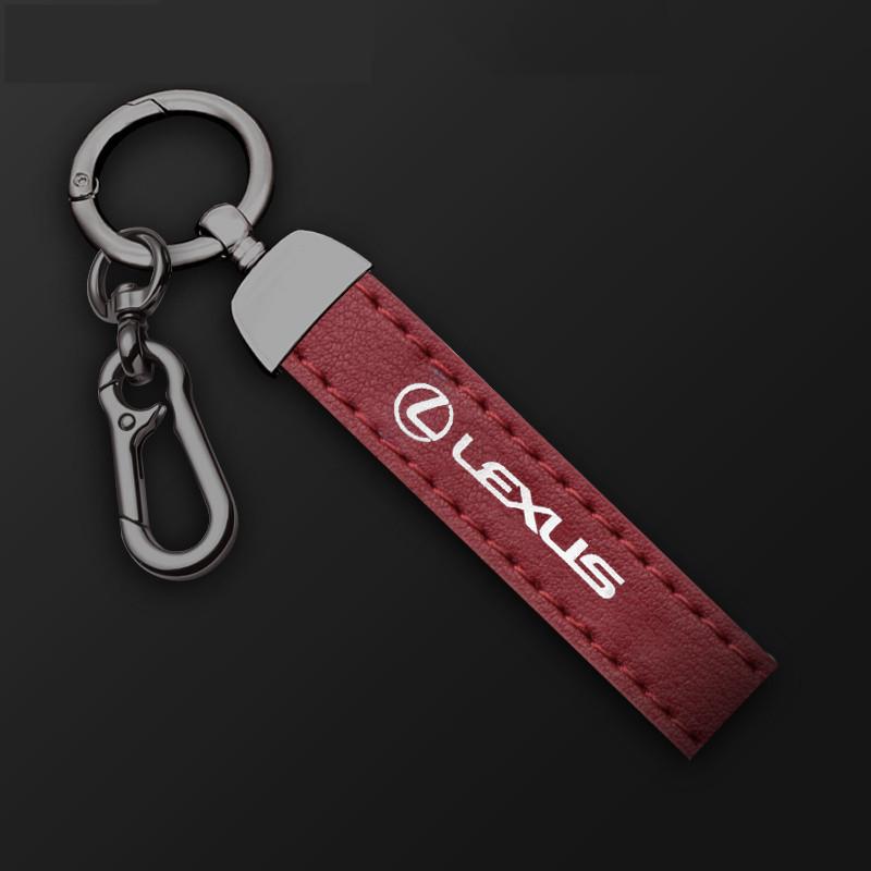 

Leather Car Key Chain Anti-theft Keyring Keychain For Lexus ES300 RX330 RX300 GS300 IS250 IS200 CT200h NX RX Auto Accessories 1pc