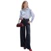 Xiangying Women's Tencel Cotton Wide-Leg Jeans