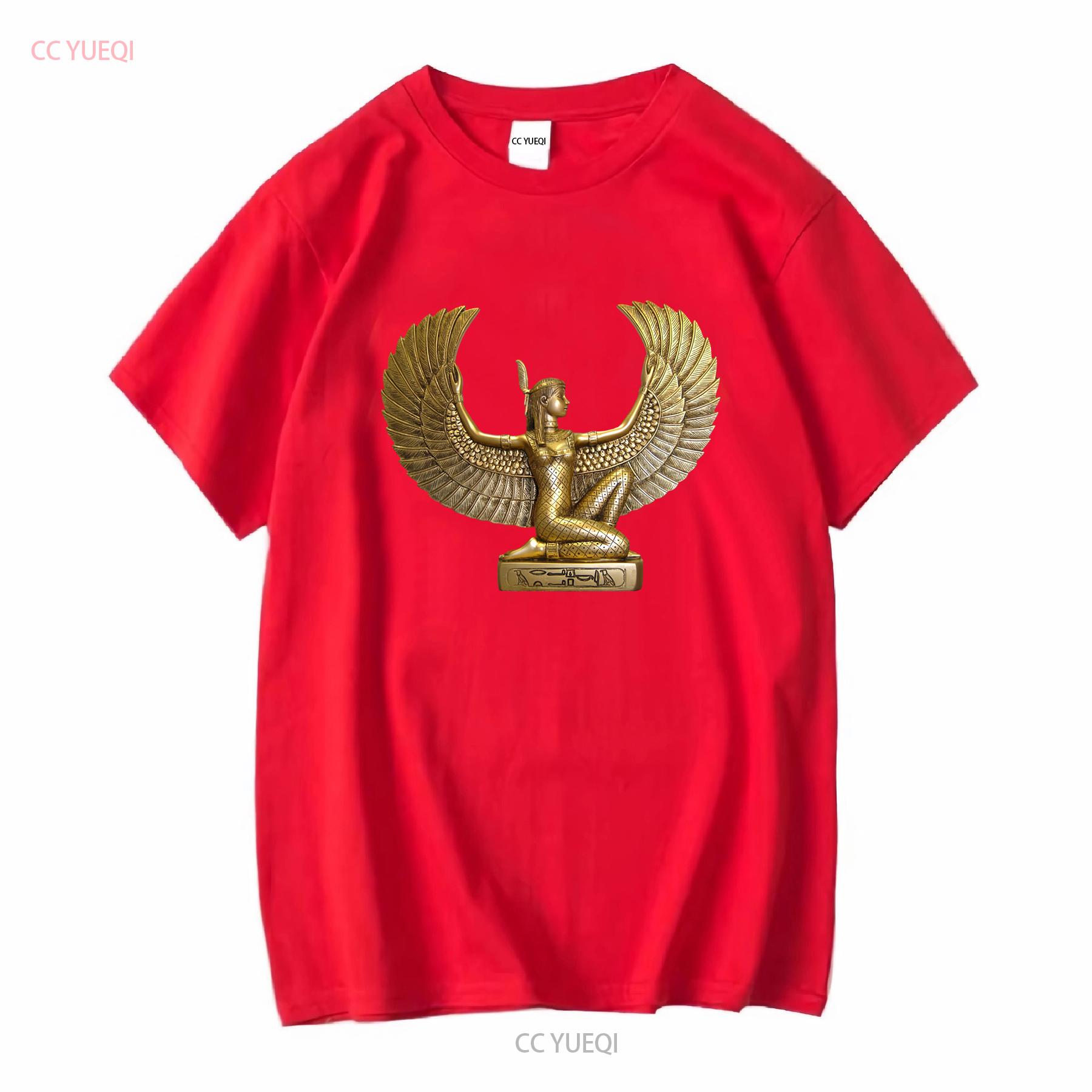 NEW LIMITED Ancient Egyptian Queen Pharaoh ISIS Egypt Goddess T Shirt vintage Washed homme Unisex fashion streetwear Versatile S