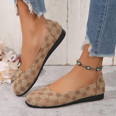Mode Été Mode Nouveaux Chaussures Plates à Semelle Souple Broderies Rétro Imprimé Plat Élégant Décontracté Grande Taille Quotidien Chaussures pour Femmes Zapatos