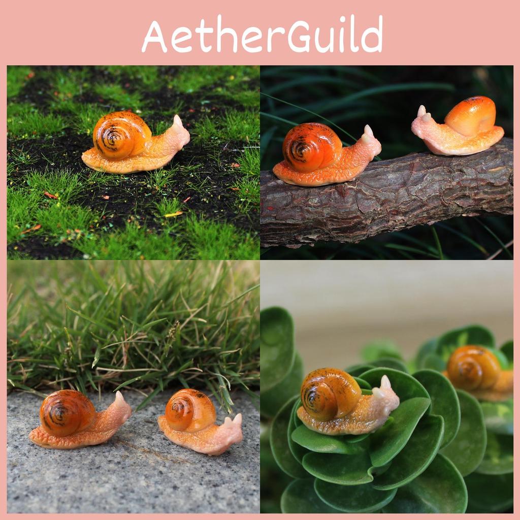 Micro Landscape Succulent Snail Resin Animal Decoration Garden Scene For Party And Holiday