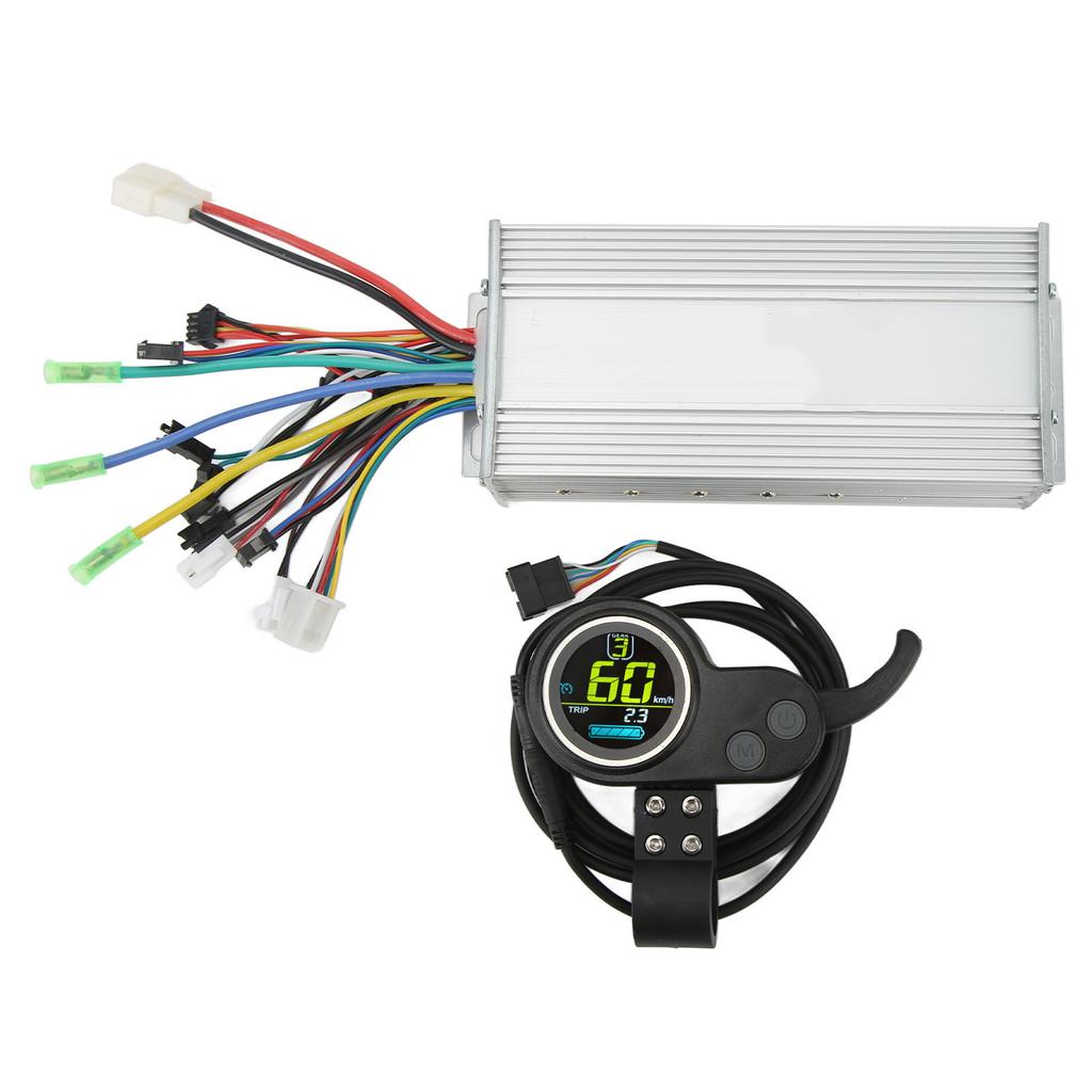 48V 60V 1000W Electric Scooter Motor Controller Kit with 2 In 1 Round Color LCD Panel Thumb