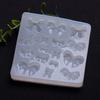 Shiny Glossy Bowknot Shape Hairpin Silicone Epoxy Resin Mold DIY Keychain Pendant Jewelry for Valentine Gift Craft
