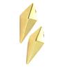 Les Trésors De Lily [P2441] - Gold Plated 'Origami' Earrings (flying Verf) - 10 Mm