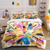 Colorful Abstract Paint Splashes. Bedding Sets Duvet Cover Sets Duvet Covers Pillowcases(1 * Duvet Cover 2 * Pillowcases, Without Duvet Insert)