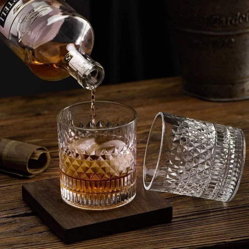 1/2/3/4ks kelímků 335ml průhledný kelímek na whisky na párty/domov/bar evropské křišťálové sklo kelímek na víno velkoobchodní kelímky hrnek pivní sklenice