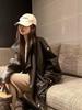 Women's Retro Brown Leather Biker Jacket – Autumn Loose Fit, High-End Fashion