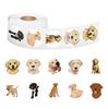 Labrador Dog Stickers Roll: 500 Cute Animal Stickers for Kids' DIY Projects, Suitcase, Skateboard, Journal