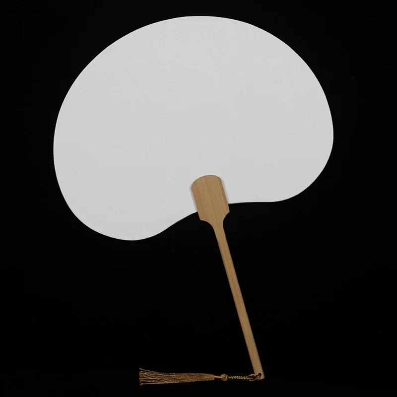Thickened Blank Rice Paper Round Fan, Palace Fan, Ancient Style Round Fan Material Kit for Watercolor, Traditional Chinese Painting, DIY Calligraphy