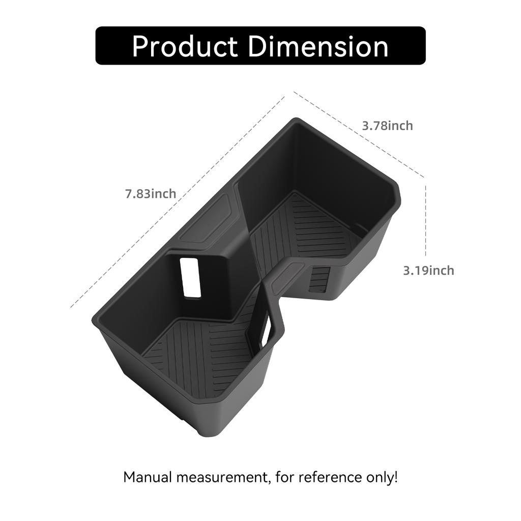 for Toyota 4Runner 2026 Central Console Water Cup Holder Anti-slip Drinks Storage Box Auto Interior Accessories Black