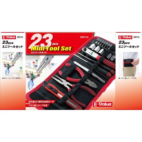 E-Value 23-Piece Mini Tool Set for Furniture Assembly and Maintenance, EMT-23