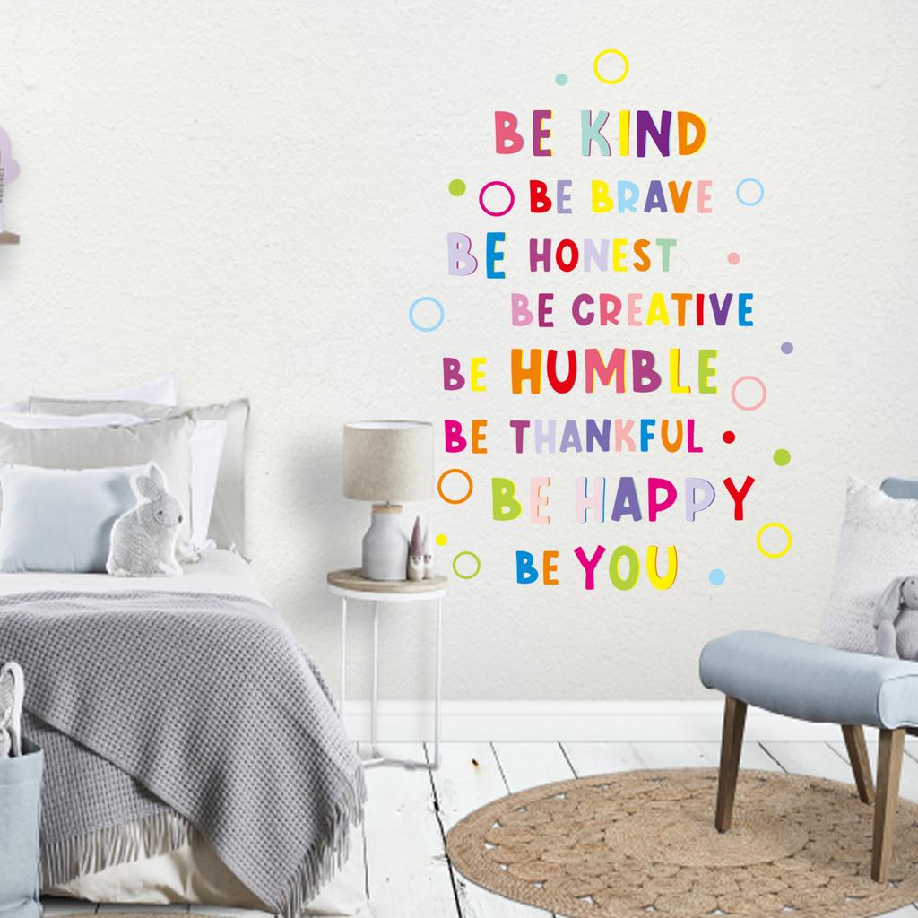 1Pc Colorful Wall Stickers Children Room Decor Baby Kids Room Wall Decoration Art for Bedroom Living Room Nursery Wall Decals