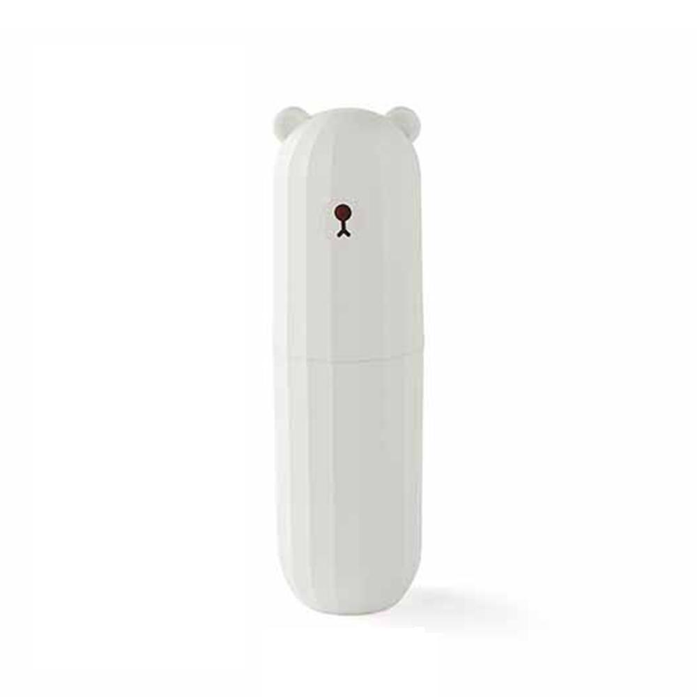 Little Bear Travel Toothbridge Box Cartoon Toothbrush Cup Portable Toothbrush with Lid Jar Student Dormitory Rinse Cup