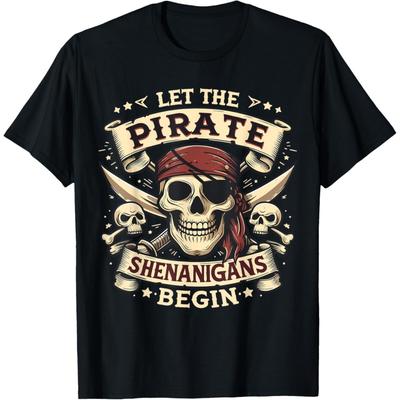 T-shirt na Halloween z czaszką: Niech zaczną się pirackie psoty