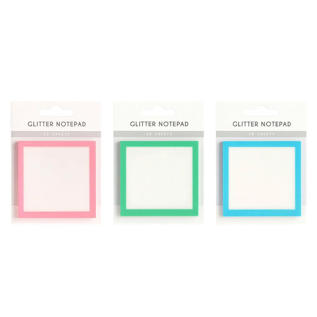 Glitter Sticky Notepad Multi-Purpose Transparent Sticky Notes Self-Adhesive Note Small Memo Pads To Do List