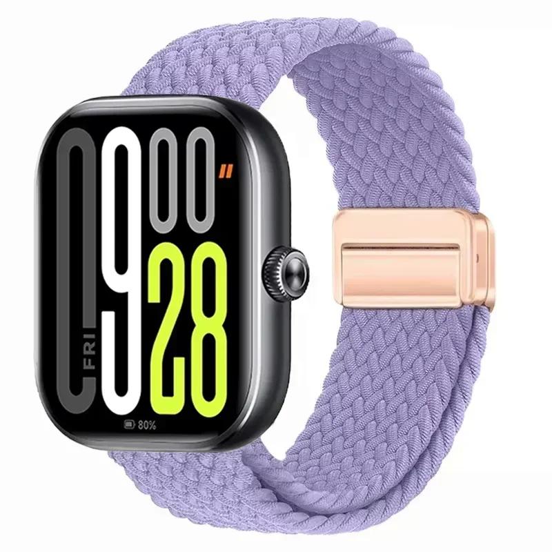 Magnetic Loop for Xiaomi Redmi Watch 4 5 Strap Adjustable Braided Sport Nylon Replacement bracelet for Miband 8 pro/9 pro band