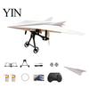 Educational Airplane Toy Remote Control Paper Kit, DIY Electric RC Plane with Gyro Dual Propellers Stabilizer, Propellers, Lightweight Glider Assembly