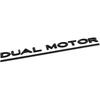 Model 3 Y Dual Motor Emblem Sticker Underlined Badge Letters Accessories Compatible with Tesla Model 3/Y/S/X (Matte Black)