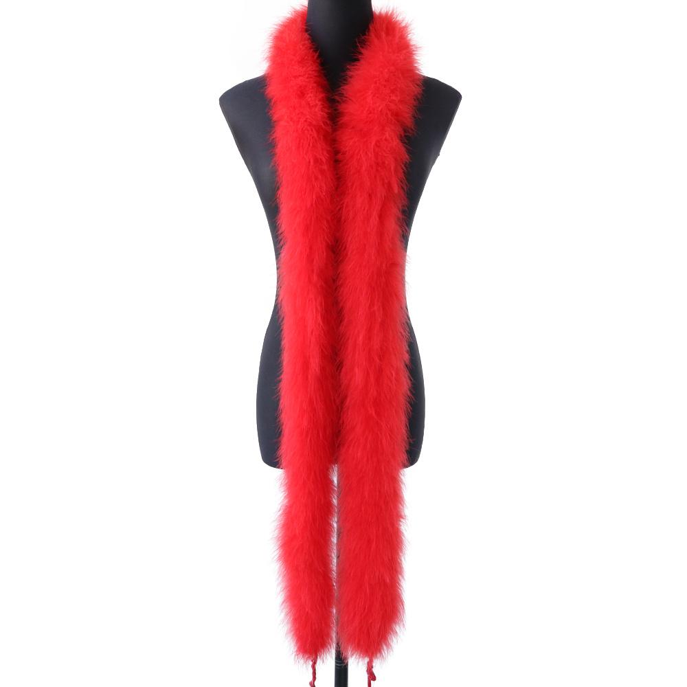 DIY 50Gram Pink Fluffy Turkey Marabou Feathers Boa for Wedding Carnival Dress Costumes Decoration Scarf Shawl Boas Sewing Crafts 2M