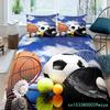 Parure de lit Badminton Housse de couette Badminton pour Enfants Adolescents Hommes Thème Sportif Joueur Housse de couette Cool Décor Jeux Compétitifs