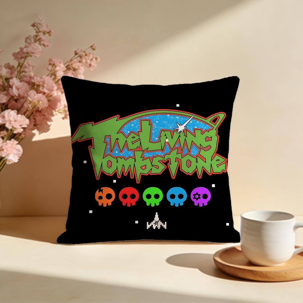 Popular TThe Living Tombstoneing Cushion Cover Stylish Washable Pillow Cover Ideal for Couch Bedroom Car Decoration
